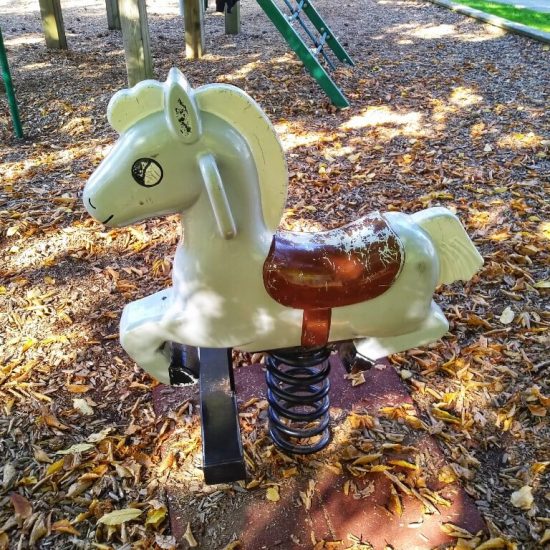 Horse Spring Rider at Granville Loop playground