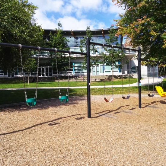 Swings at Trout Lake playground